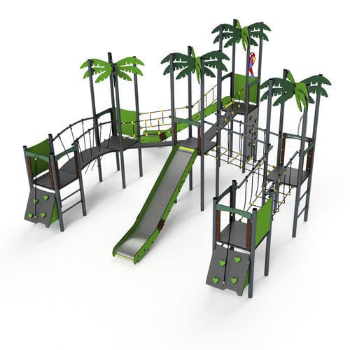 Structure de jeu pour aire de jeux - 11128 - Astrus Playgrounds - en métal / en HDPE / modulaire