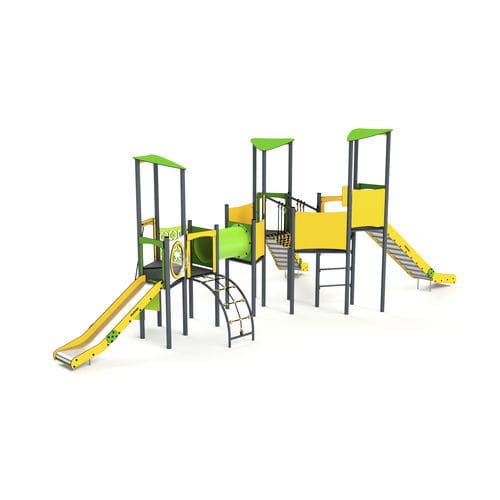 Structure de jeu pour aire de jeux - 11052 - Astrus Playgrounds - en métal / en HDPE / modulaire