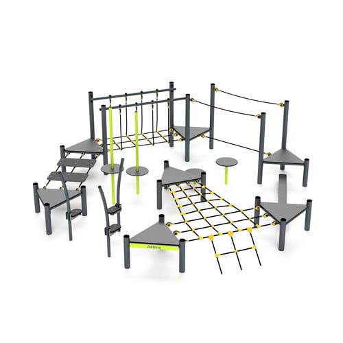 Aire de fitness en plein air pour aire de jeux - 3642S - Astrus Playgrounds - pour école / pour activité sportive / pour espace public