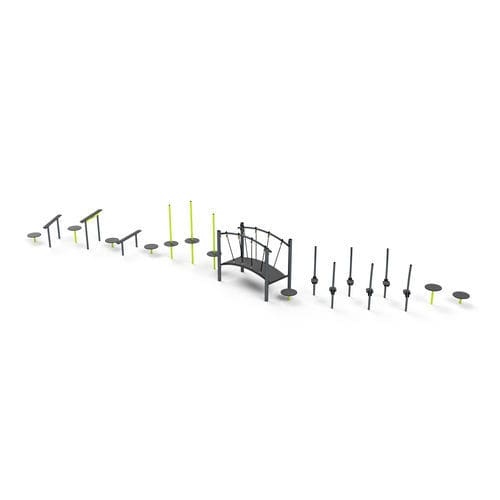 Aire de fitness en plein air pour aire de jeux - 3649S - Astrus Playgrounds - pour école / pour activité sportive / pour espace public