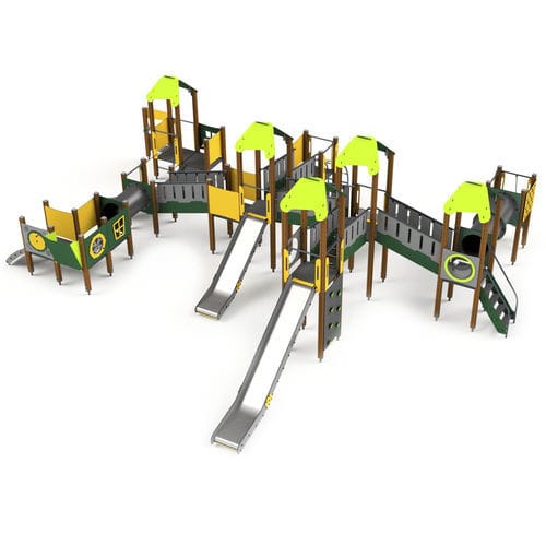 Structure de jeu pour aire de jeux - 10027 - Astrus Playgrounds - en bois / en métal / en HDPE