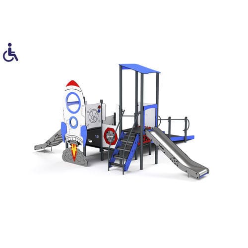 Structure de jeu pour aire de jeux - 11144 - Astrus Playgrounds - en métal / en HDPE / modulaire