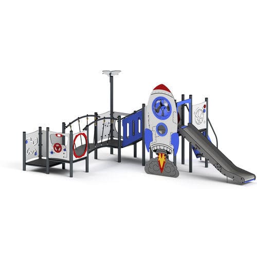 Structure de jeu pour aire de jeux - 11142 - Astrus Playgrounds - pour établissement public / en métal / en HDPE
