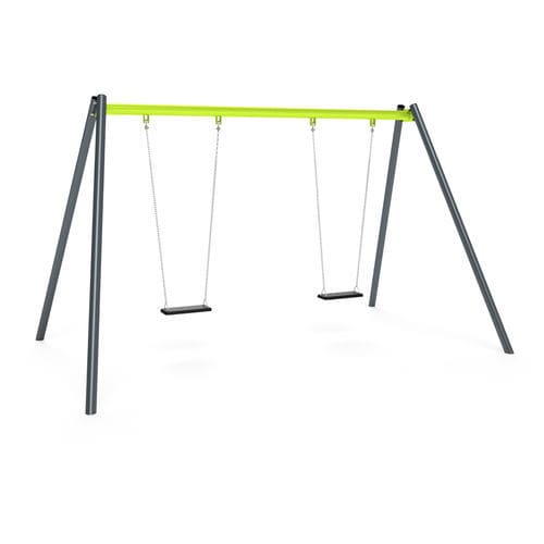 Balançoire en métal - 3502S - Astrus Playgrounds - pour parc de jeux / double