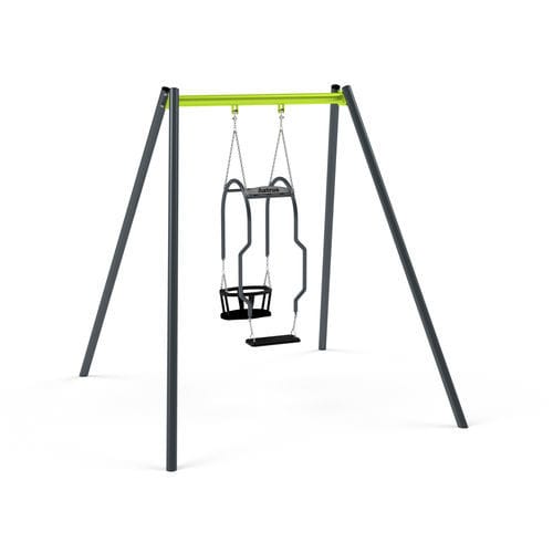 Balançoire en métal - 3516S - Astrus Playgrounds - pour parc de jeux / double