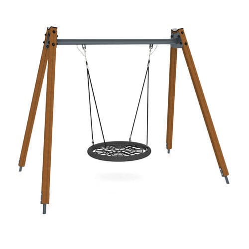 Balançoire en bois - 3503D - Astrus Playgrounds - en acier galvanisé