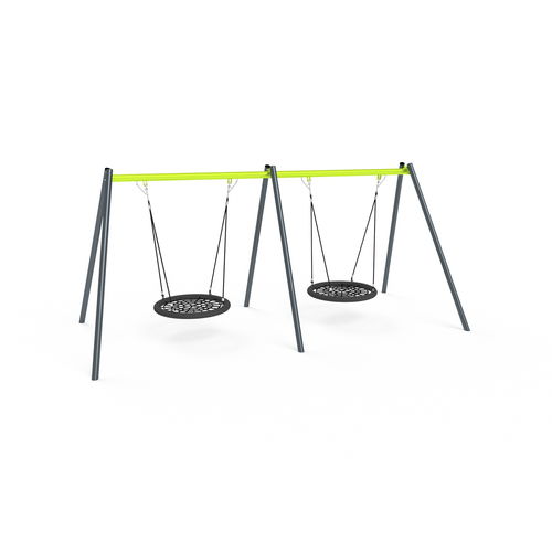 Balançoire en métal - 3511S - Astrus Playgrounds - pour parc de jeux / double