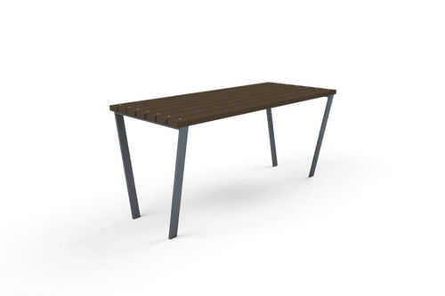 Table contemporaine - 5014S - Astrus Playgrounds - en placage de bois / avec piètement en métal / rectangulaire