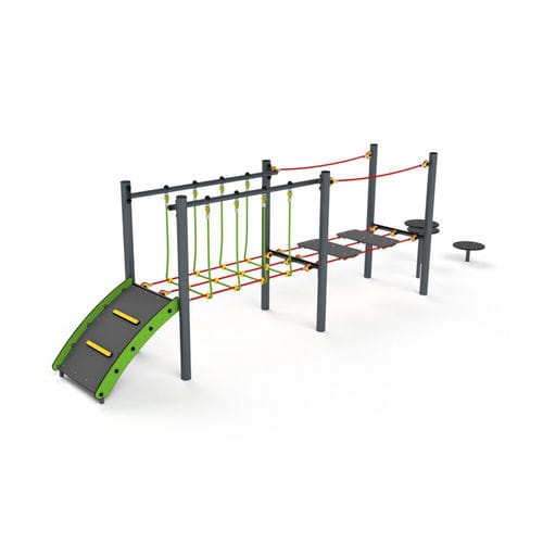 Structure de jeu pour aire de jeux - 11038 - Astrus Playgrounds - en métal / en HDPE / modulaire