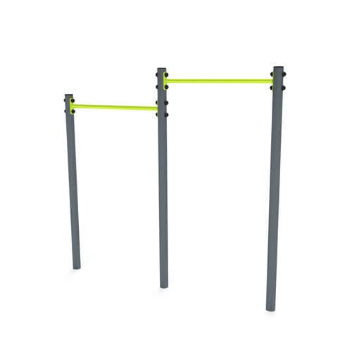 Barre de traction double - 3621S - Astrus Playgrounds - en métal / d'extérieur / pour parcours de santé