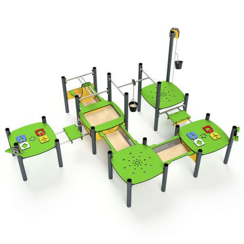 Structure de jeu pour aire de jeux - 3218S - Astrus Playgrounds - pour établissement public / pour collectivité / en métal
