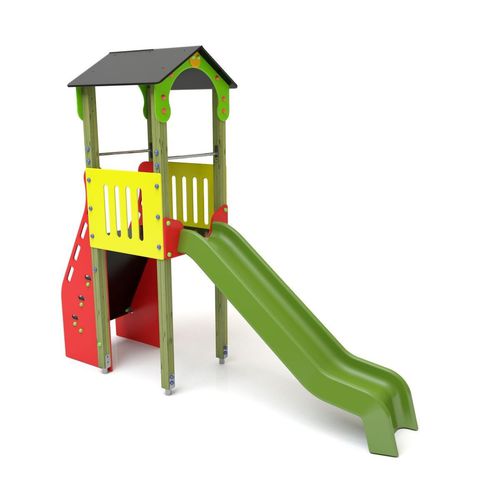 Toboggan droit - LA TORRETA - Grup Fabregas - pour aire de jeux
