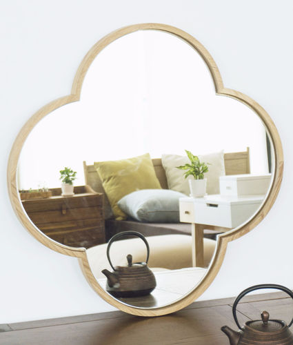 Miroir mural - FLORAL - Ziinlife - contemporain / en chêne