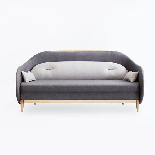 Canapé lit - RECESS - Ziinlife - contemporain / en tissu / marron
