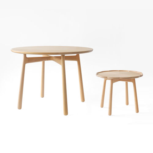 Table basse contemporaine - COME-TOGETHER - Ziinlife - en hêtre / ronde / résidentielle