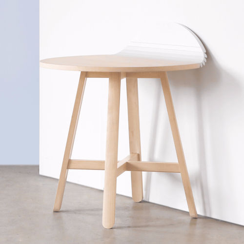 Table contemporaine - DALI  - Ziinlife - en hêtre / ronde / pliante