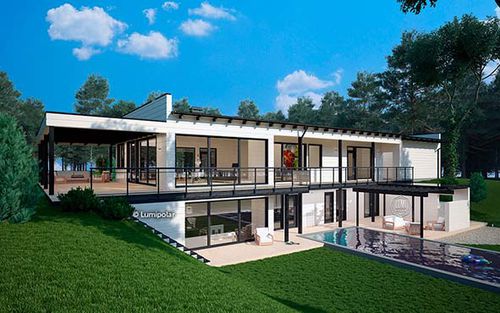 Maison préfabriquée - MISHEL 165 - Lumi Polar - écologique / à économie d'énergie / contemporaine