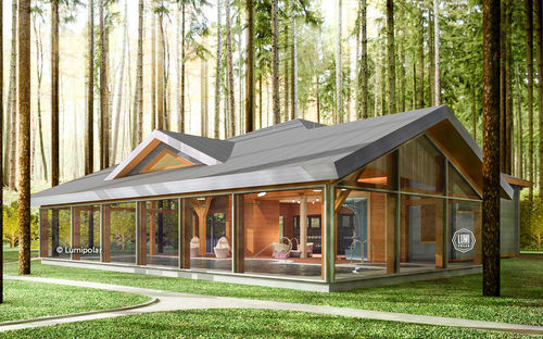 Bâtiment préfabriqué - SAFRAN 232 - Lumi Polar - en bois lamellé-collé / ossature bois / pour centre de spa