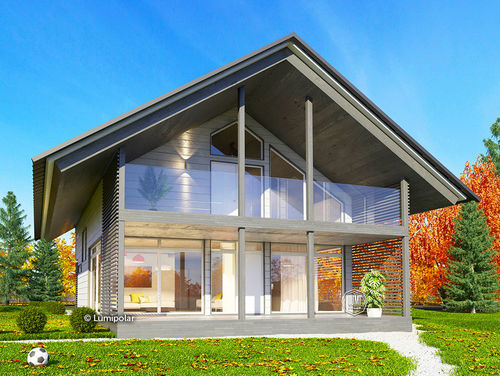 Maison préfabriquée - SMOKY 185 - Lumi Polar - écologique / à économie d'énergie / contemporaine