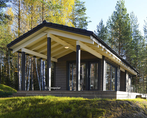 Bâtiment préfabriqué - HANKO SAUNA 33 - Lumi Polar - en bois lamellé-collé / pour établissement médicalisé / contemporain