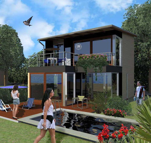 Bâtiment préfabriqué - BAHAMAS - Lumi Polar - en bois lamellé-collé / pour hôtel / résidentiel
