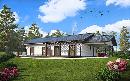 Maison préfabriquée - SABINA 134 - Lumi Polar - écologique / à économie d'énergie / classique