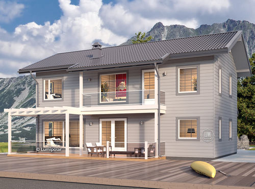 Maison préfabriquée - FARO 171 - Lumi Polar - écologique / à économie d'énergie / classique