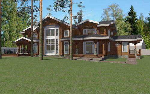 Maison préfabriquée - RUSSKIE UZORY 581 - Lumi Polar - écologique / à économie d'énergie / contemporaine