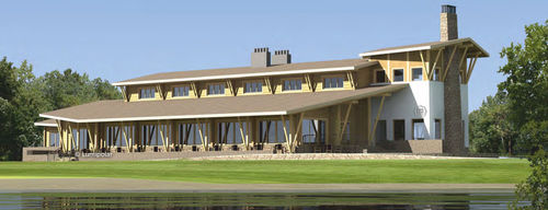 Bâtiment préfabriqué - LIPNO, CZECH - Lumi Polar - en bois lamellé-collé / ossature bois / pour restaurant