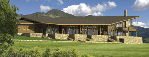 Bâtiment préfabriqué - ALMATY - Lumi Polar - en bois lamellé-collé / ossature bois / pour parcours de golf