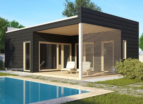 Bâtiment préfabriqué - ARBOR SAUNA 40 - Lumi Polar - en bois lamellé-collé / ossature bois / pour établissement médicalisé