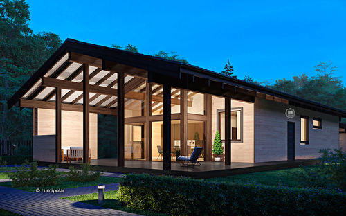 Maison type - EDWARD 152 - Lumi Polar - écologique / à économie d'énergie / contemporaine