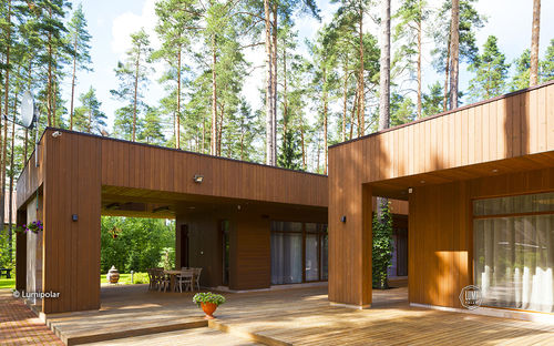 Maison moderne - GROK 898 - Lumi Polar - contemporaine / avec terrasse / à 2 étages