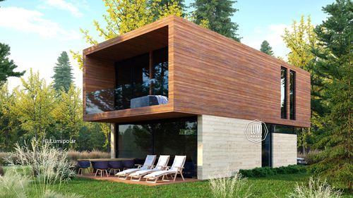 Maison préfabriquée - NEO HIT 115 - Lumi Polar - écologique / à économie d'énergie / contemporaine