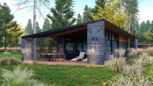 Maison préfabriquée - NEO LUCH 44 - Lumi Polar - écologique / à économie d'énergie / contemporaine