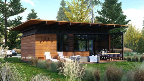 Maison préfabriquée - Neo Click 40 - Lumi Polar - écologique / à économie d'énergie / contemporaine