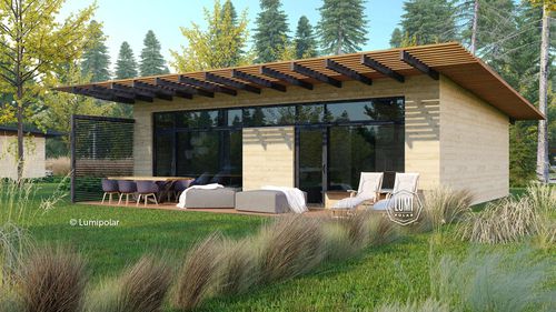Maison préfabriquée - Neo Bang 80 - Lumi Polar - écologique / à économie d'énergie / contemporaine