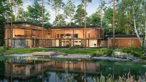 Maison type - FORWARD 664 - Lumi Polar - moderne / contemporaine / avec terrasse