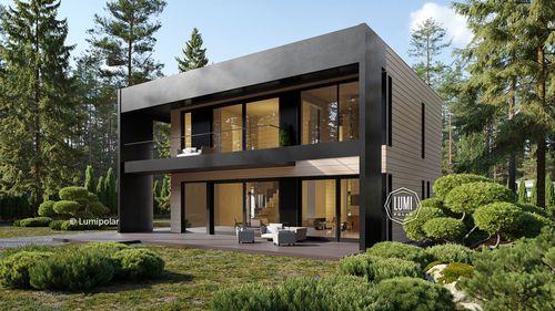 Maison type - EPOLET 220 - Lumi Polar - moderne / à 2 étages / en bois