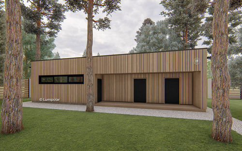Bâtiment préfabriqué - KOMANDOR 86 - Lumi Polar - modulaire / pour garage