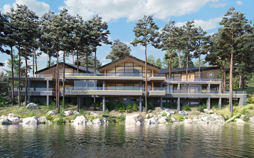 Maison préfabriquée - ALBATROSS 1 963 - Lumi Polar - contemporaine / individuelle / en bois