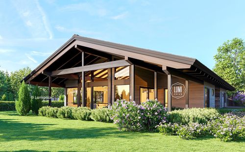 Maison préfabriquée - JENNIFER 253 - Lumi Polar - contemporaine / avec terrasse / de plain-pied