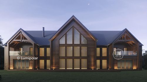 Maison préfabriquée - IMPERIA 1060 - Lumi Polar - contemporaine / avec terrasse / à 2 étages