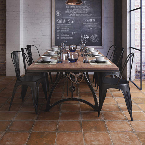 Carrelage en céramique - ALHAMAR ROJO - Exagres - émaillé / rustique / d'intérieur