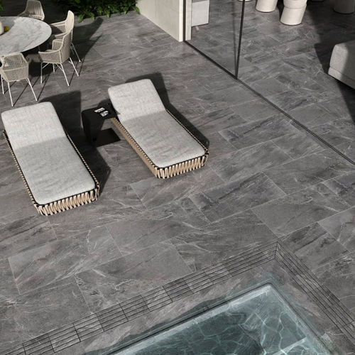 Carrelage en grès cérame - IMPERIAL CENIZA - Exagres - poli / d'intérieur / d'extérieur