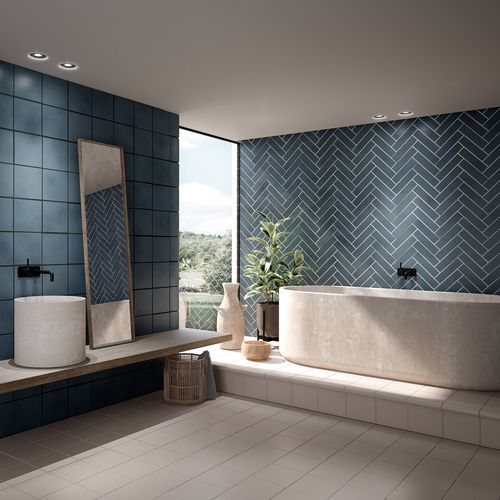 Carrelage en grès cérame - ORDESA AZUL CLÁSICO - Exagres - poli / pour intérieur / de salle de bain