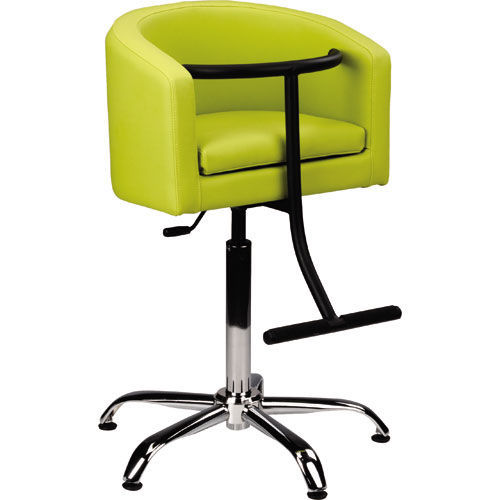 Fauteuil de coiffure en tissu - Ayala - pour enfant / avec pompe hydraulique / noir