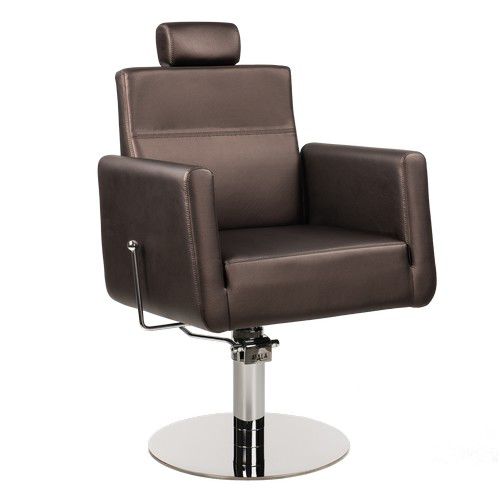 Fauteuil de barbier en tissu - RAY - Ayala - en métal chromé / avec repose-pieds / avec repose-tête