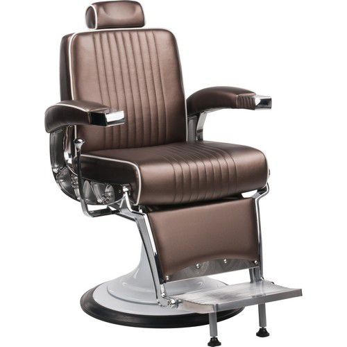 Fauteuil de barbier en tissu - STIG - Ayala - en métal chromé / avec repose-pieds / avec repose-tête