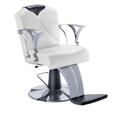 Fauteuil de barbier en simili cuir - KENT - Ceriotti - en métal chromé / avec repose-pieds / avec repose-tête